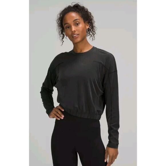 Lululemon Dropped Shoulder Long Sleeve Top Pullover Crewneck - Picture 1 of 12